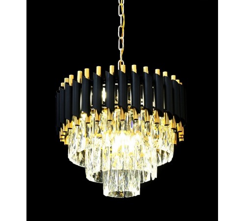 Подвесная люстра LUMINA DECO LDP 6003-400 BK+F.GD Funneli Подвесная люстра LUMINA DECO LDP 6003-400 BK+F.GD Funneli
