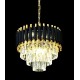 Подвесная люстра LUMINA DECO LDP 6003-400 BK+F.GD Funneli