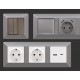 Рамка на 1 пост Ambrella Volt AF110501 Line