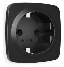 Накладка для розетки с заземлением и со шторками Ambrella Volt OP8070 Quant