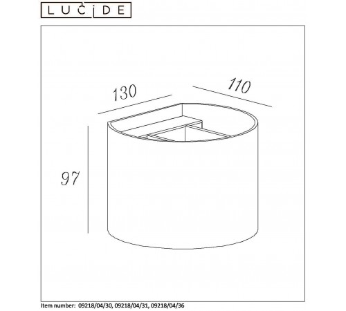Накладной светильник Lucide 09218/04/30 Xio Накладной светильник Lucide 09218/04/30 Xio