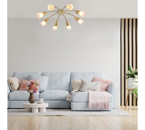 Потолочная люстра Escada 1100/8P Gold Aquilegia