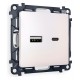 Розетка 2хUSB type A и C без рамки Ambrella Volt MA211010 Quant