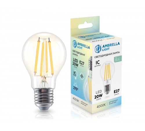 Лампа светодиодная Ambrella Light 602014 A60 Лампа светодиодная Ambrella Light 602014 A60