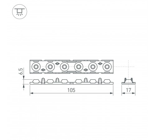 Рассеиватель Arlight 041791 SL-LINE Рассеиватель Arlight 041791 SL-LINE