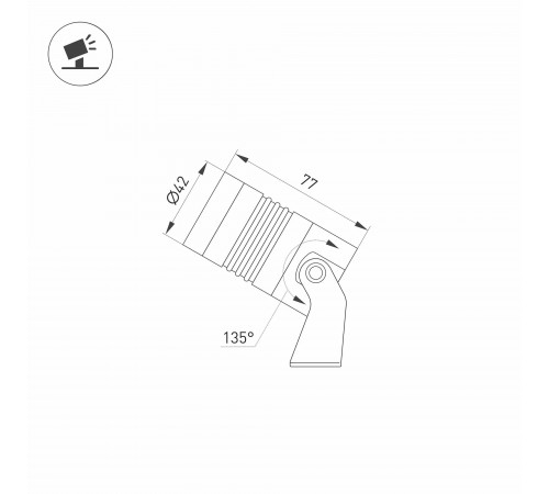 Светильник на штанге Arlight 042661 ALT-RAY Светильник на штанге Arlight 042661 ALT-RAY