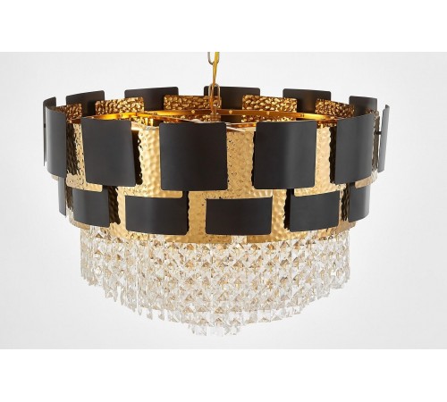 Подвесная люстра LUMINA DECO LDP 7045-600 BK+GD MOLINA Подвесная люстра LUMINA DECO LDP 7045-600 BK+GD MOLINA