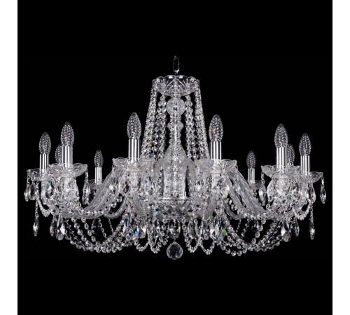 Подвесная люстра Bohemia Ivele Crystal 1402/12/300/Ni 1402 Подвесная люстра Bohemia Ivele Crystal 1402/12/300/Ni 1402