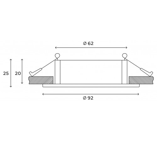 Встраиваемый светильник Hesby Lighting HSBL_0113 Solis Встраиваемый светильник Hesby Lighting HSBL_0113 Solis