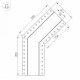 Соединитель угловой L-образный накладной Arlight 030129 S-LUX