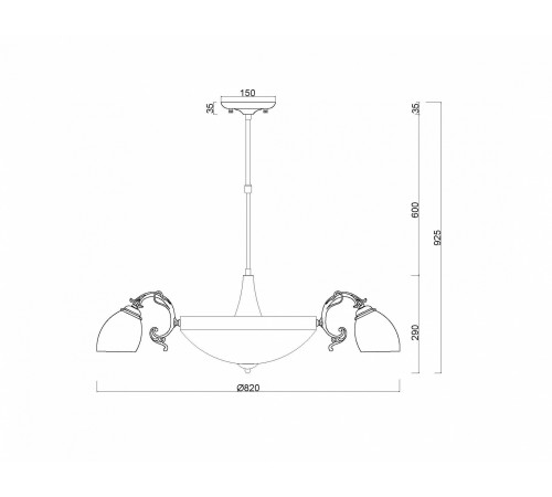 Люстра на штанге MyFar MR1524-11C Ceiling Люстра на штанге MyFar MR1524-11C Ceiling