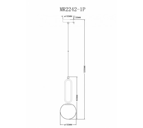Подвесной светильник MyFar MR2242-1P Pierre Подвесной светильник MyFar MR2242-1P Pierre