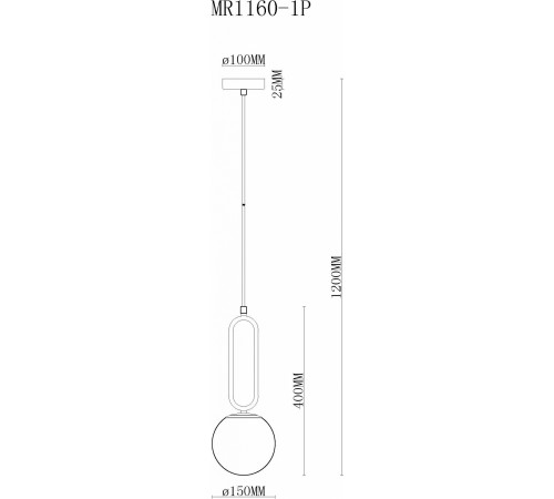 Подвесной светильник MyFar MR1160-1P Pierre Подвесной светильник MyFar MR1160-1P Pierre