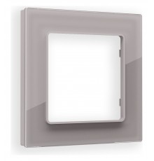 Рамка на 1 пост Ambrella Volt AF330501 Platos Стекло органическое