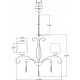 Подвесная люстра Moderli V2601-5P Aramco