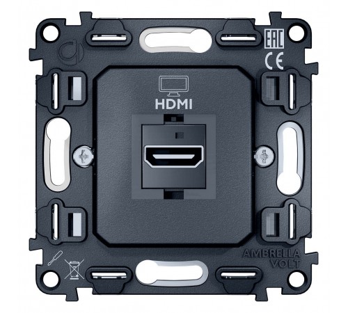 Механизм розетки HDMI Ambrella Volt VM222 Quant Механизм розетки HDMI Ambrella Volt VM222 Quant