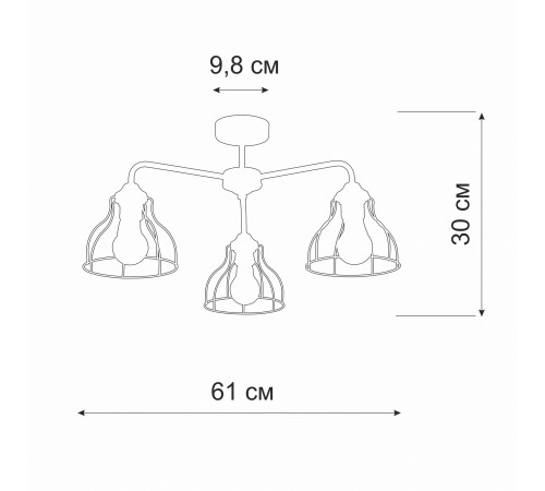 Люстра на штанге Vitaluce V3102-1/3PL V3102 Люстра на штанге Vitaluce V3102-1/3PL V3102