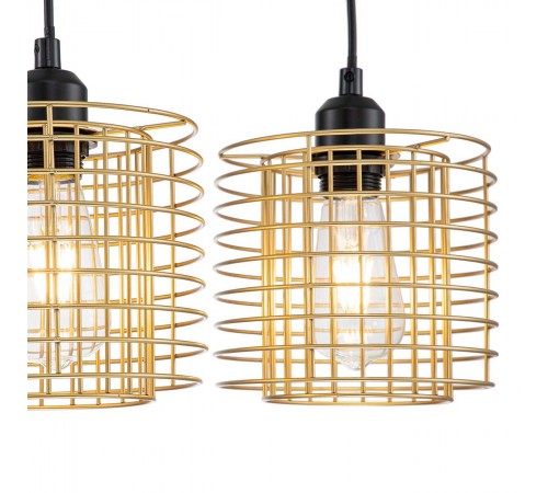 Подвесной светильник Escada 10190/3S Gold Grid Подвесной светильник Escada 10190/3S Gold Grid