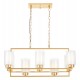 Подвесная люстра LUMINA DECO LDP 1239-8 F.GD Lino