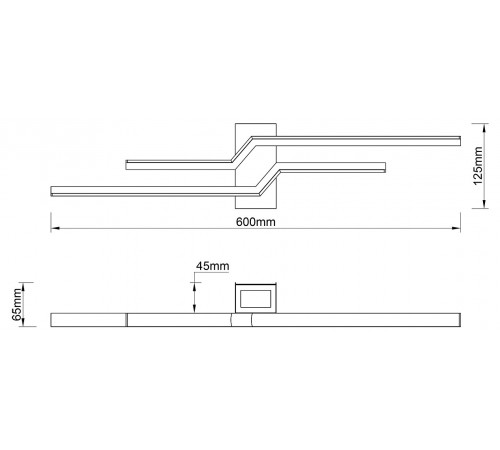 Бра Escada 10219/2LED Black Rail Бра Escada 10219/2LED Black Rail