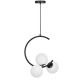 Подвесная люстра LUMINA DECO LDP 7031-3 BK BONIO