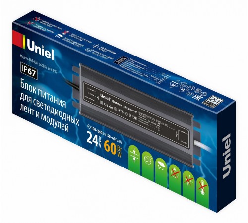 Блок питания с проводом Uniel UL-00009366 UET-VAF Блок питания с проводом Uniel UL-00009366 UET-VAF