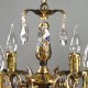 Подвесная люстра Ambiente by Brizzi 2226/6 PB Tear Drop Benisa