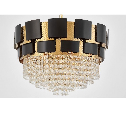 Подвесная люстра LUMINA DECO LDP 7045-600 BK+GD MOLINA Подвесная люстра LUMINA DECO LDP 7045-600 BK+GD MOLINA