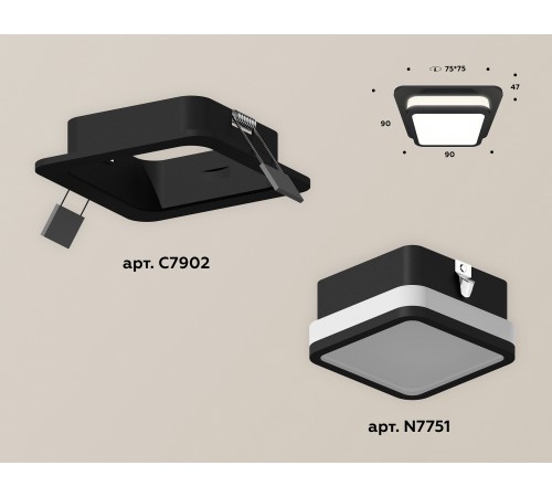Встраиваемый светильник Ambrella Light XC7902012 XC Встраиваемый светильник Ambrella Light XC7902012 XC