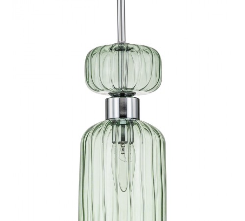 Подвесной светильник Escada 1141/1S Chrome/Green Gloss Подвесной светильник Escada 1141/1S Chrome/Green Gloss