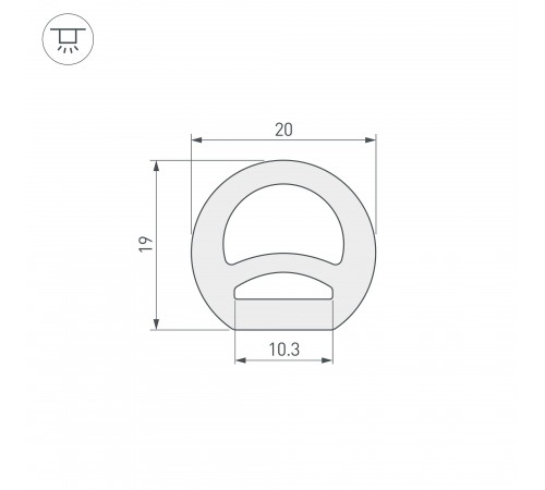 Короб накладной гибкий Arlight 040272 WPH Короб накладной гибкий Arlight 040272 WPH