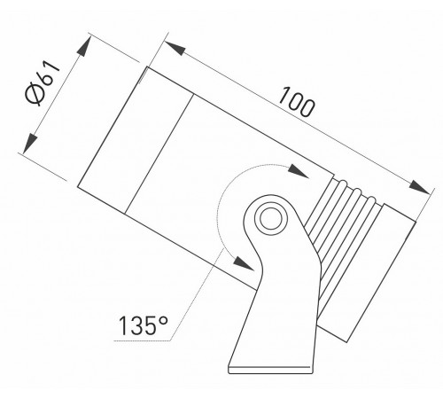Настенно-потолочный прожектор Arlight 032557 Ray Настенно-потолочный прожектор Arlight 032557 Ray