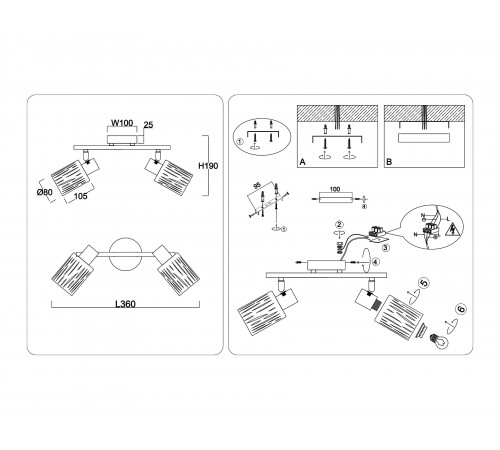 Спот Ambrella Light TR8668 TR Спот Ambrella Light TR8668 TR