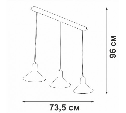 Подвесной светильник Vitaluce V3788-1/3S V3788 Подвесной светильник Vitaluce V3788-1/3S V3788