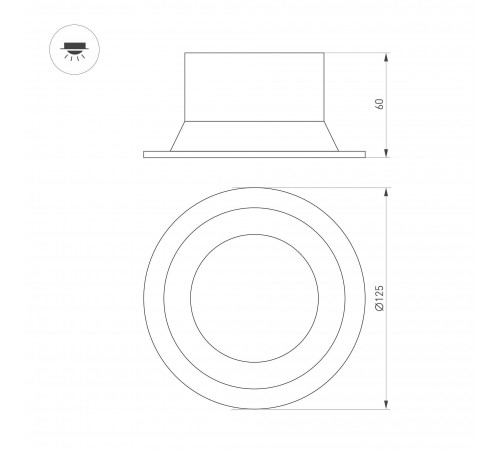 Встраиваемый светильник Arlight 035613 BREEZE