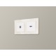 Рамка на 2 поста Ambrella Volt AF330302 Platos Стекло органическое