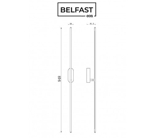 Бра Belfast 85001-1W-L BL Skipton Бра Belfast 85001-1W-L BL Skipton