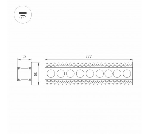 Встраиваемый светильник Arlight 031926 ORIENT