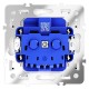 Розетка с заземлением, без рамки Voltum VLS040103 S70