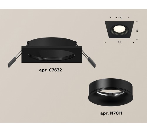 Встраиваемый светильник Ambrella Light XC7632002 XC Встраиваемый светильник Ambrella Light XC7632002 XC