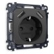 Розетка с заземлением и 2хUSB type A, без рамки Ambrella Volt MO909010 Quant