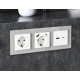 Рамка на 1 пост Ambrella Volt AF330401 Platos Стекло органическое