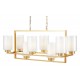 Подвесная люстра LUMINA DECO LDP 1239-8 F.GD Lino