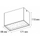 Накладной светильник Italline DL 3029 black 3000K DL 3029