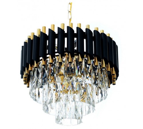 Подвесная люстра LUMINA DECO LDP 6003-400 BK+F.GD Funneli Подвесная люстра LUMINA DECO LDP 6003-400 BK+F.GD Funneli