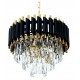 Подвесная люстра LUMINA DECO LDP 6003-400 BK+F.GD Funneli