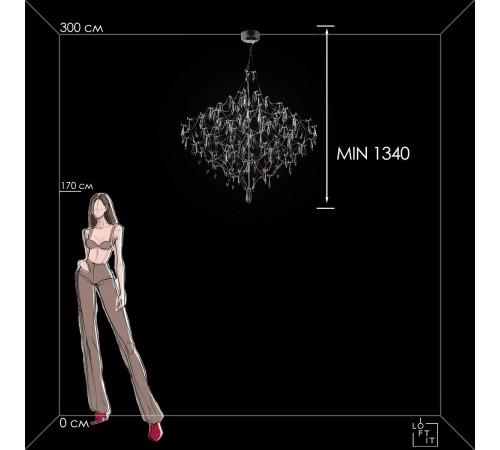 Подвесная люстра Loft it 10259/1000 Silver Asfour Mira Подвесная люстра Loft it 10259/1000 Silver Asfour Mira