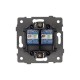 Розетка двойная RJ-12 и Ethernet RJ-45, без рамки Arlight 49853 SCT