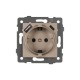 Розетка с заземлением и 2хUSB type A и C, без рамки Arlight 49832 SCT