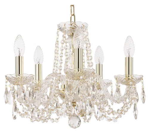 Подвесная люстра Bohemia Ivele Crystal 1402/5/141/G 1402 Подвесная люстра Bohemia Ivele Crystal 1402/5/141/G 1402